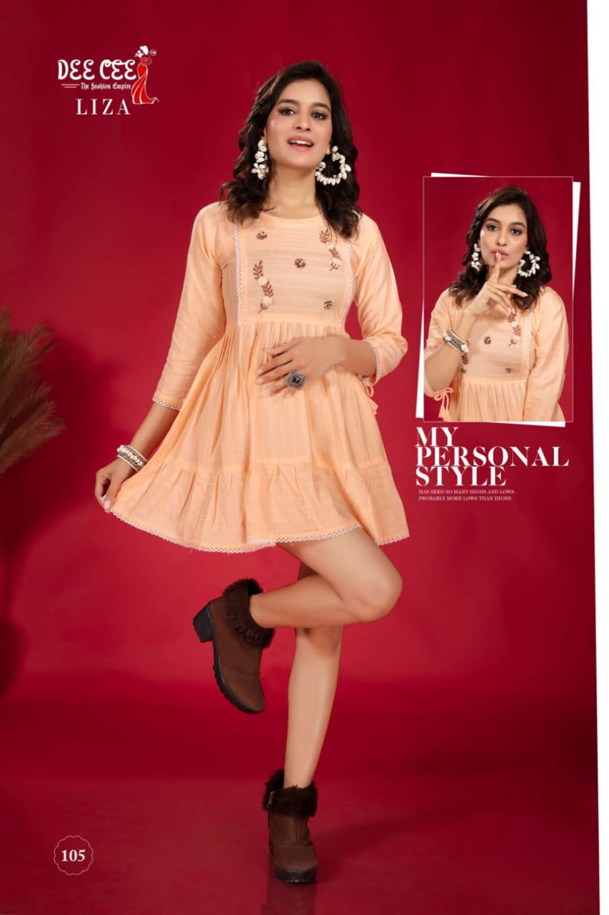 Liza By Deecee Short Designer Kurtis Catalog